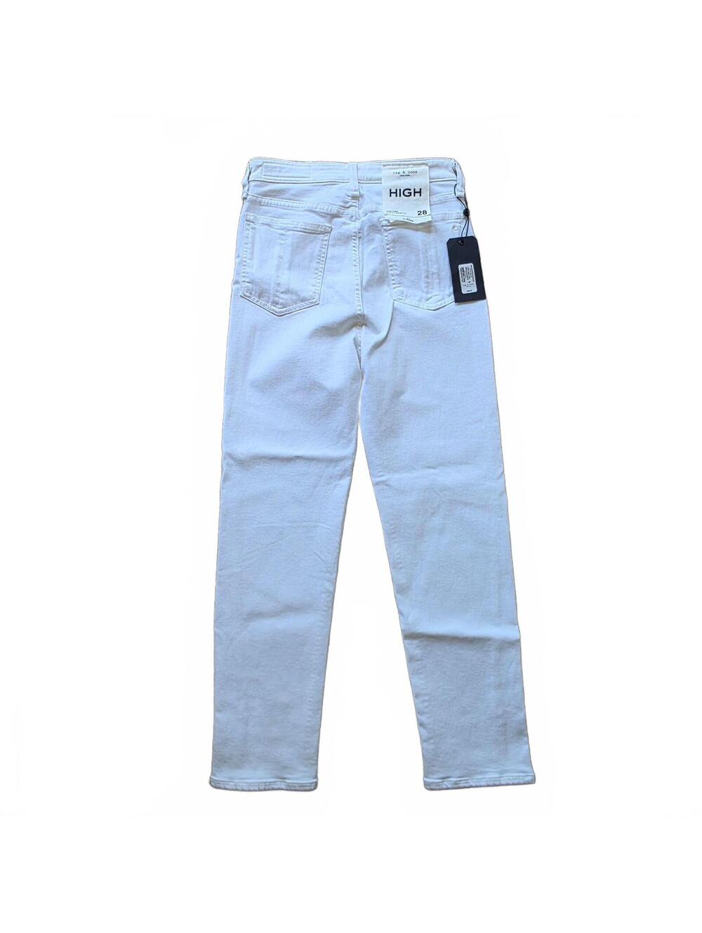 Rag & Bone Women’s Size 28 Optic White Nina High-Rise Jeans - Picture 4 of 4